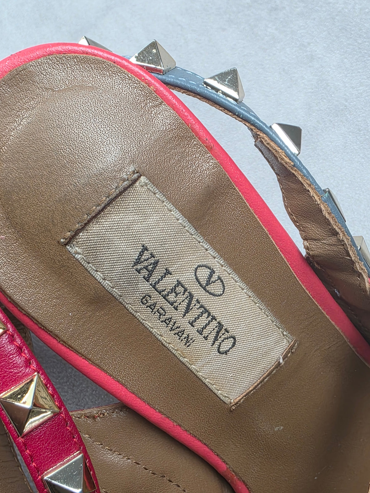 Slingback Rockstud Valentino Garavani tricolore 36