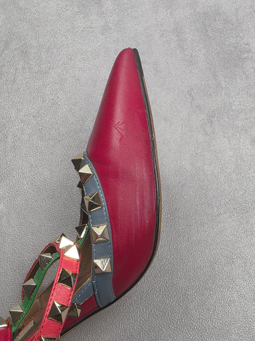 Slingback Rockstud Valentino Garavani tricolore 36