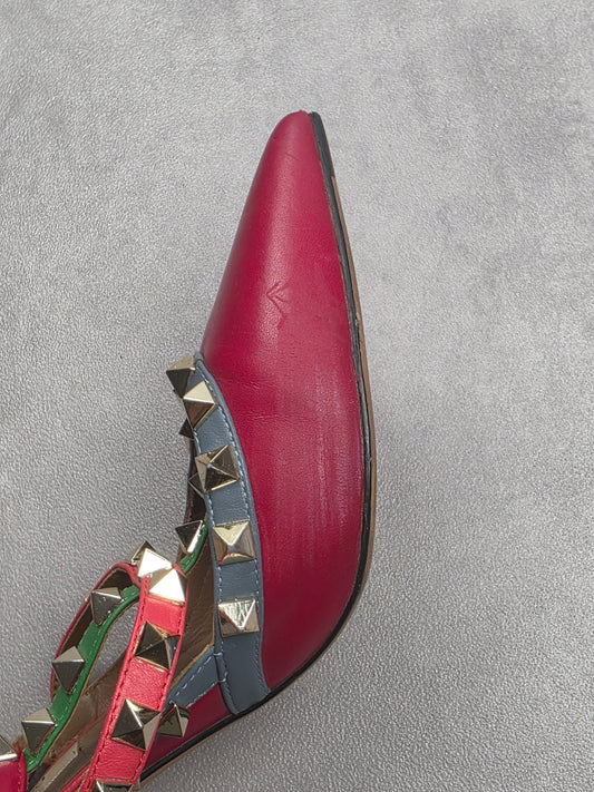 Slingback Rockstud Valentino Garavani tricolore