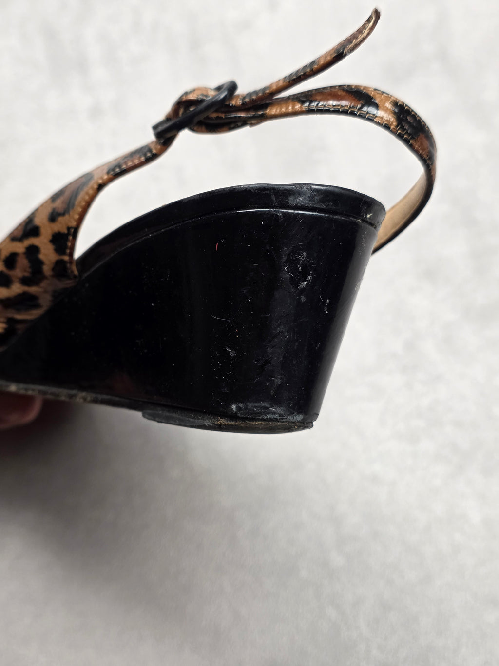 Slingback talons plats Christian Louboutin léopard 37