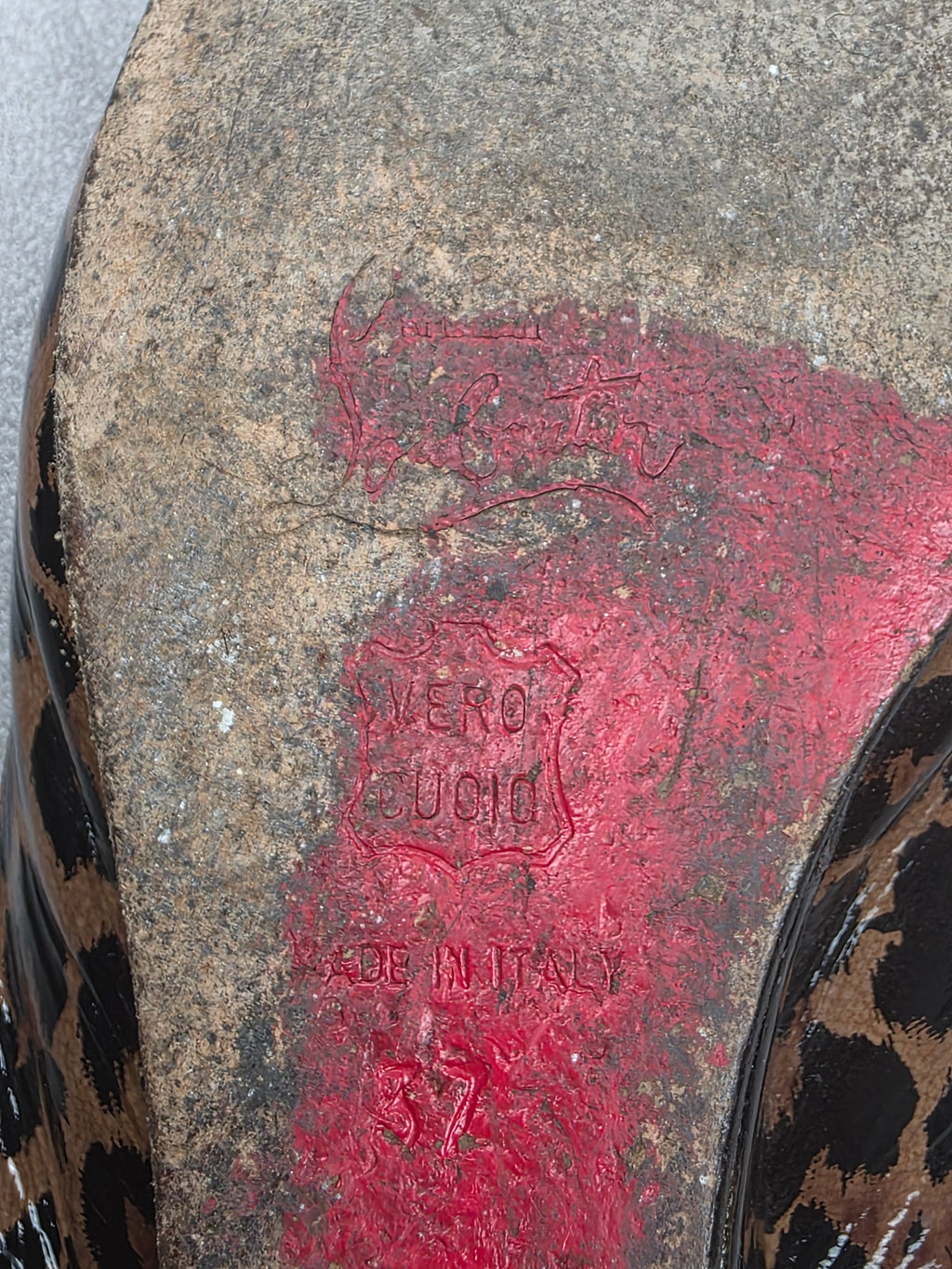 Slingback talons plats Christian Louboutin léopard 37